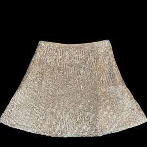 LOFT SEQUINED MINI SKIRT